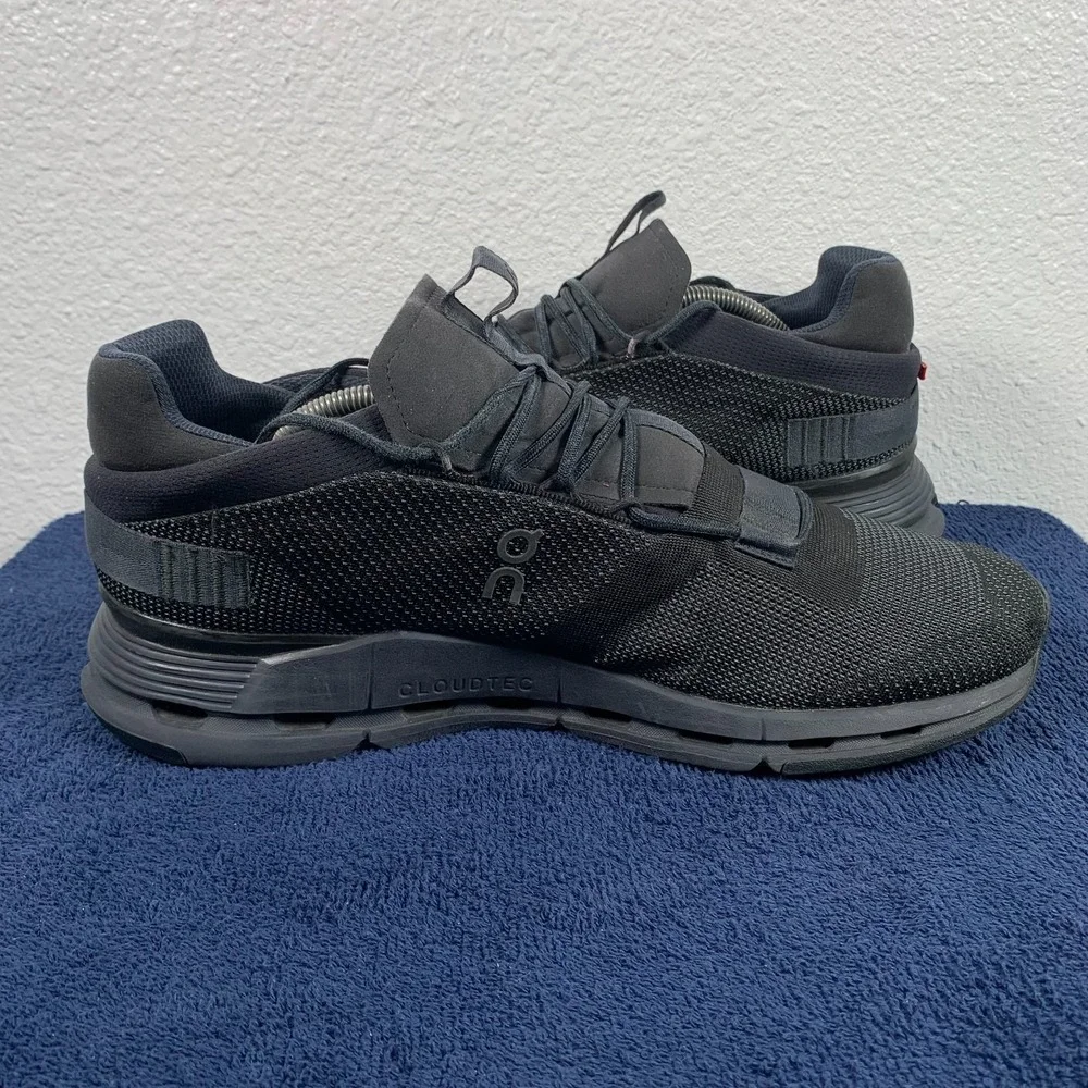 On Cloudnova 2 Mens Size 12.5 Black Shoes Training Sneakers Gym